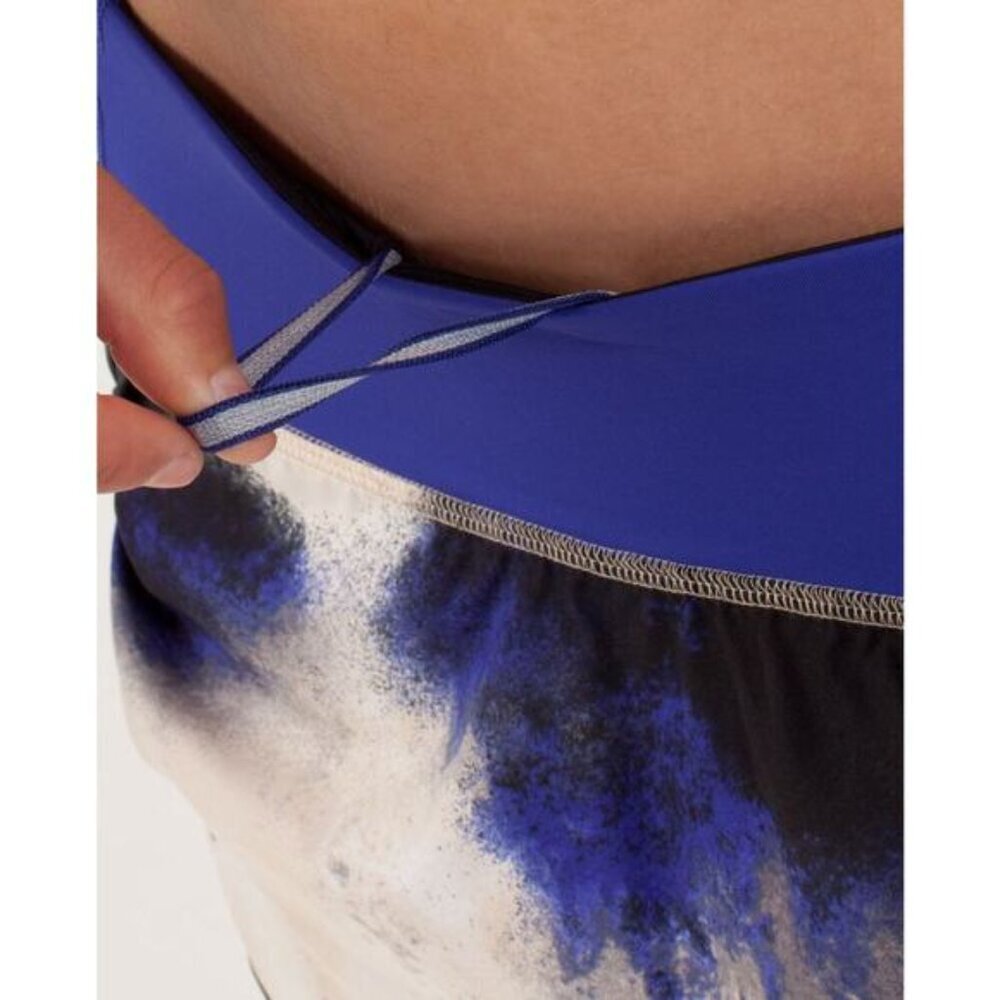Lululemon Run: Speed Squad Skirt Milky Way Multi Print / Pigment Blue Size 4 - Picture 5 of 13